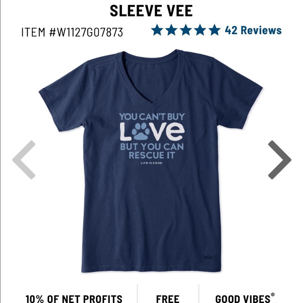 Life is good dog rescue shirt